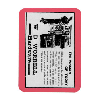 Die Frau von heute in der Stove Ad Magnet