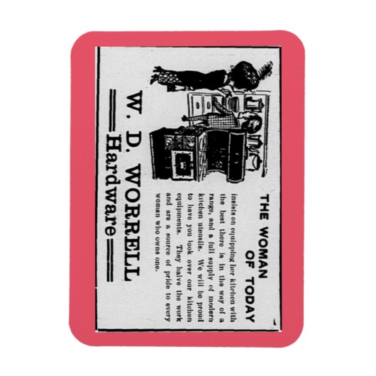 Die Frau von heute in der Stove Ad Magnet (Vertikal)