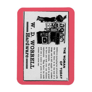 Die Frau von heute Ofenwerbung Magnet
