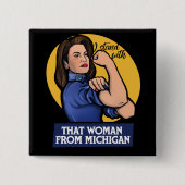 Die Frau von Michigan Gretchen Whitmer Button (Vorderseite)