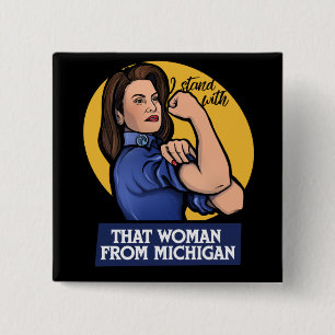 Die Frau von Michigan Gretchen Whitmer Button