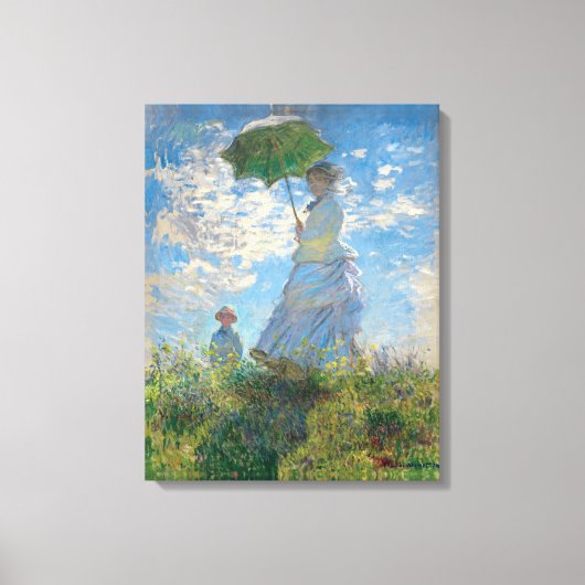 Die Frau von Monet mit dem Parasol Der Mensch und  Leinwanddruck (Vorderseite)