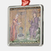 Die Frau von Samaria am Brunnen Ornament Aus Metall (Links)