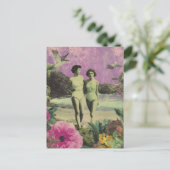 Die Frauen am Strand Postkarte (Stehend Vorderseite)
