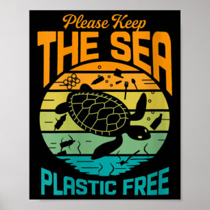 Die Frauen Behielt das Sprichwort frei von Plastik Poster