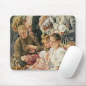 Die Frauen berichtigen Platte vom Alter von Mousepad (Mit Mouse)