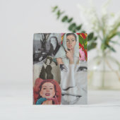 Die Frauen Collage Postkarte (Stehend Vorderseite)