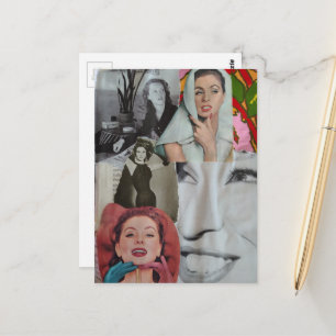 Die Frauen Collage Postkarte