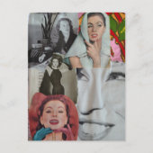 Die Frauen Collage Postkarte (Vorderseite)
