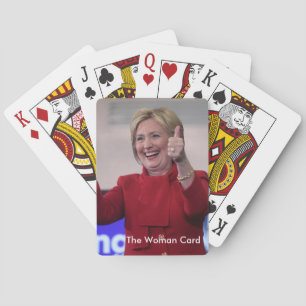 Die Frauen-Karte - Hillary Clinton Spielkarten