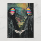 Die Frauen mit verschwommenem Gesicht Postkarte (Vorderseite)