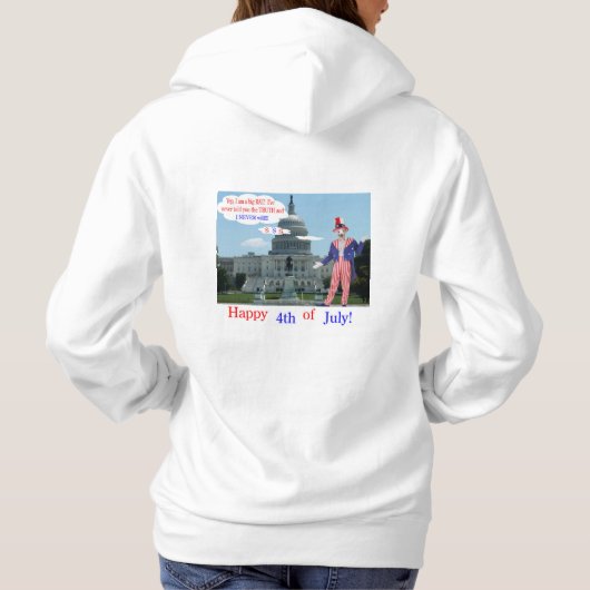 Die Frauen schwindeln. Glückwunsch 4. Ratte/Uncles Hoodie (Rückseite)
