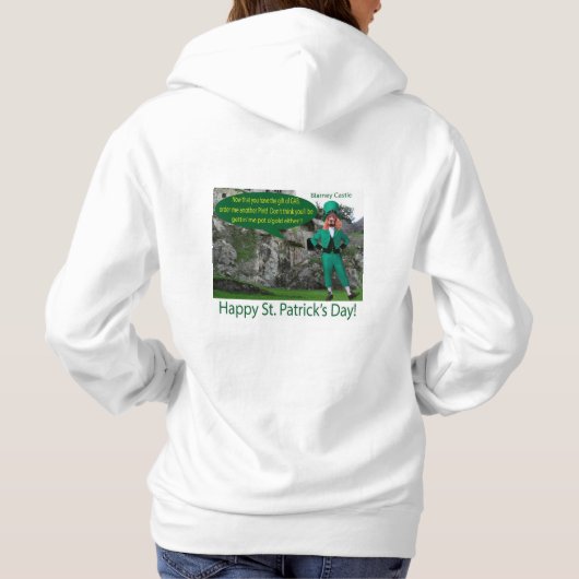 Die Frauen schwindeln. Happy St. Patrick's Day. ir Hoodie (Rückseite)