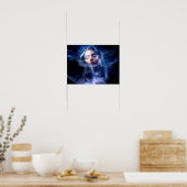 Die Frauen sehen leicht gemalt Poster (Küche)