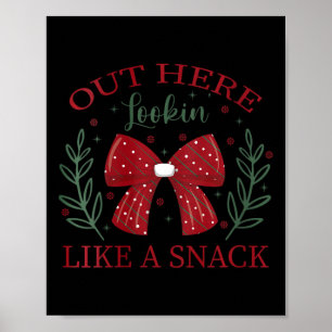 Die Frauen sehen wie eine Snackbar aus Christma Poster