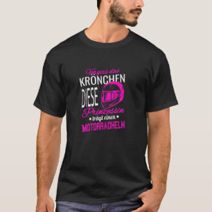 Die Frauen vergessen das Motorrad-Helm "Crown I Pr T-Shirt
