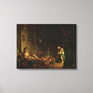Die Frauen von Algier in ihrem Harem, 1847-49 Leinwanddruck