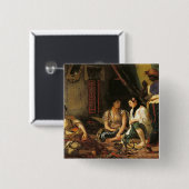 Die Frauen von Algier in ihrer Wohnung, 1834 Button (Vorne & Hinten)