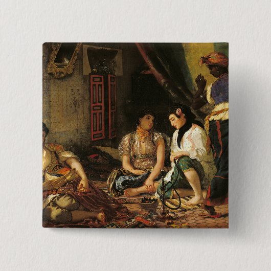 Die Frauen von Algier in ihrer Wohnung, 1834 Button (Vorderseite)