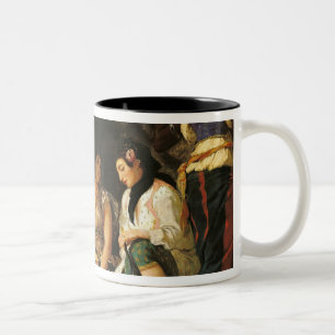 Die Frauen von Algier in ihrer Wohnung, 1834 Zweifarbige Tasse