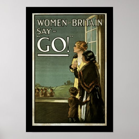 Die Frauen von Großbritannien sagen GO! (Grenze) Poster (Vorne)