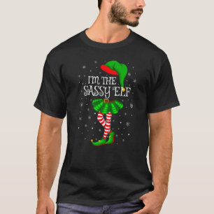Die freche Elf-Familie passende Weihnachtsfrauen T-Shirt