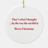 Die freche Labrador-Kreis-Verzierung Keramik Ornament (Hinten)