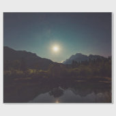 Die freie Natur unter einem Vollmond Geschenkpapier (Flach)