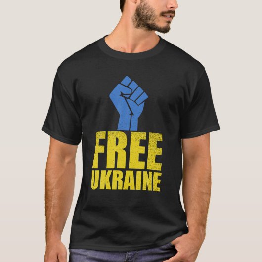 Die freie Ukraine steht mit ukrainischer Flagge, d T-Shirt (Vorderseite)