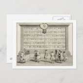 Die Freien Masons mit Schildern für die verschiede Postkarte (Vorne/Hinten)