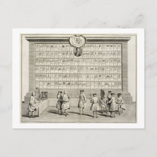 Die Freien Masons mit Schildern für die verschiede Postkarte (Vorderseite)