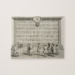 Die freien Maurer, mit Zeichen für die Puzzle