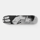 Die Freifrau Original Art Portrait Drawing Skateboard (Horizontal)
