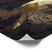 Die Freiheit, das Volk von Eugene Delacroix zu füh Poster (Ecke)