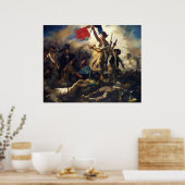 Die Freiheit, das Volk von Eugene Delacroix zu füh Poster (Küche)