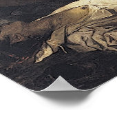 Die Freiheit, das Volk von Eugene Delacroix zu füh Poster (Ecke)