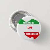 Die Freiheit der Frauen im Leben unterstützen Frau Button (Vorne & Hinten)