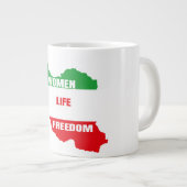 Die Freiheit der Frauen im Leben unterstützen Frau Jumbo-Tasse (Vorderseite Rechts)