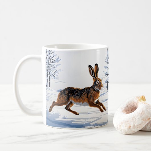 Die Freiheit des grenzenlosen Hasses im Schnee Kaffeetasse (Mit Donut)