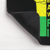 Die Freiheit des schwarzen afrikanischen Stolzes i Mousepad (Ecke)