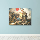 Die Freiheit des Volkes - Pixel Art Leinwanddruck (Insitu (Holzboden))