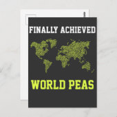 Die Freiheit des Weltfriedens Weltspitze Postkarte (Vorne/Hinten)