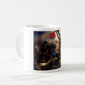 Die Freiheit, die das Volk führt, Eugene Delacroix Kaffeetasse (Vorderseite Links)