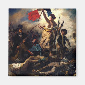 Die Freiheit, die das Volk führt, Eugene Delacroix Magnet (Vorne)