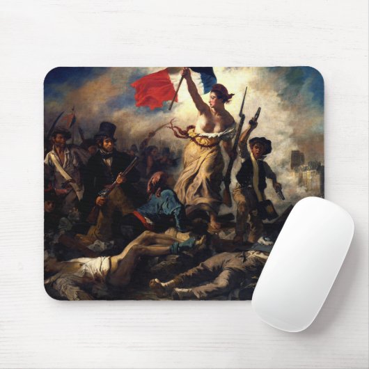 Die Freiheit, die das Volk führt, Eugene Delacroix Mousepad (Mit Mouse)