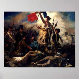 Die Freiheit, die das Volk führt, Eugene Delacroix Poster