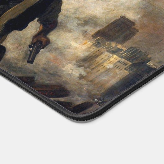 Die Freiheit, die das Volk führt, Eugene Delacroix Schreibtischunterlage (Ecke)