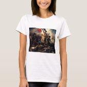 Die Freiheit, die das Volk führt, Eugene Delacroix T-Shirt (Vorderseite)