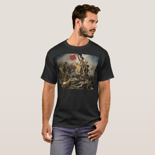 Die Freiheit führt das Volk, Delacroix T-Shirt (Vorne ganz)