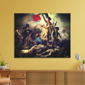 Die Freiheit führt das Volk – Eugène Delacroix Leinwanddruck (Insitu (Wohnzimmer))